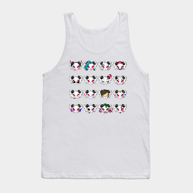 All Panda Logos Tank Top by MsPandAlyssa